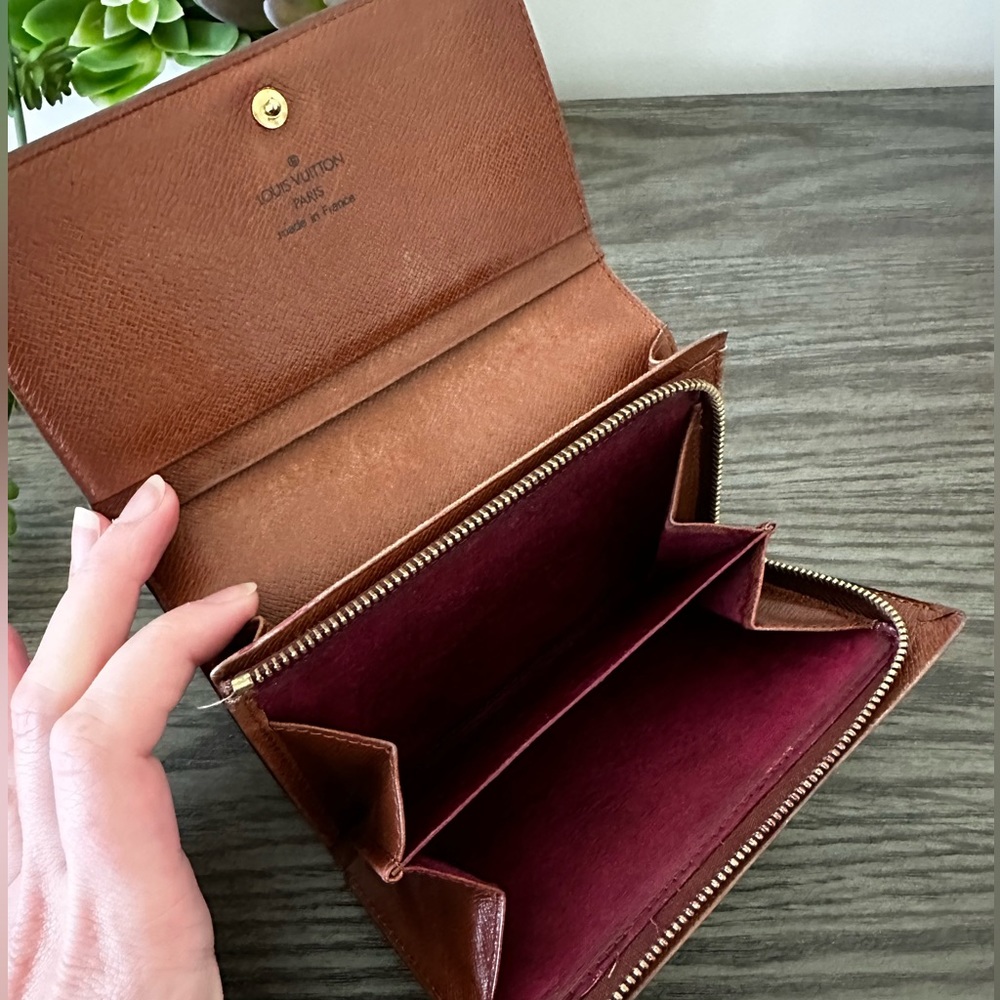 Louis Vuitton Tresor Trifold Monogram Wallet Vintage Authentic